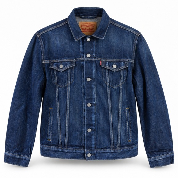 Levi's Other - Levi's Mens Large Type III Trucker Denim Jacket Dark Wash Red Tab 72335-0007